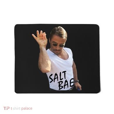 Salt Bae Funny Photo Meme Mousepad