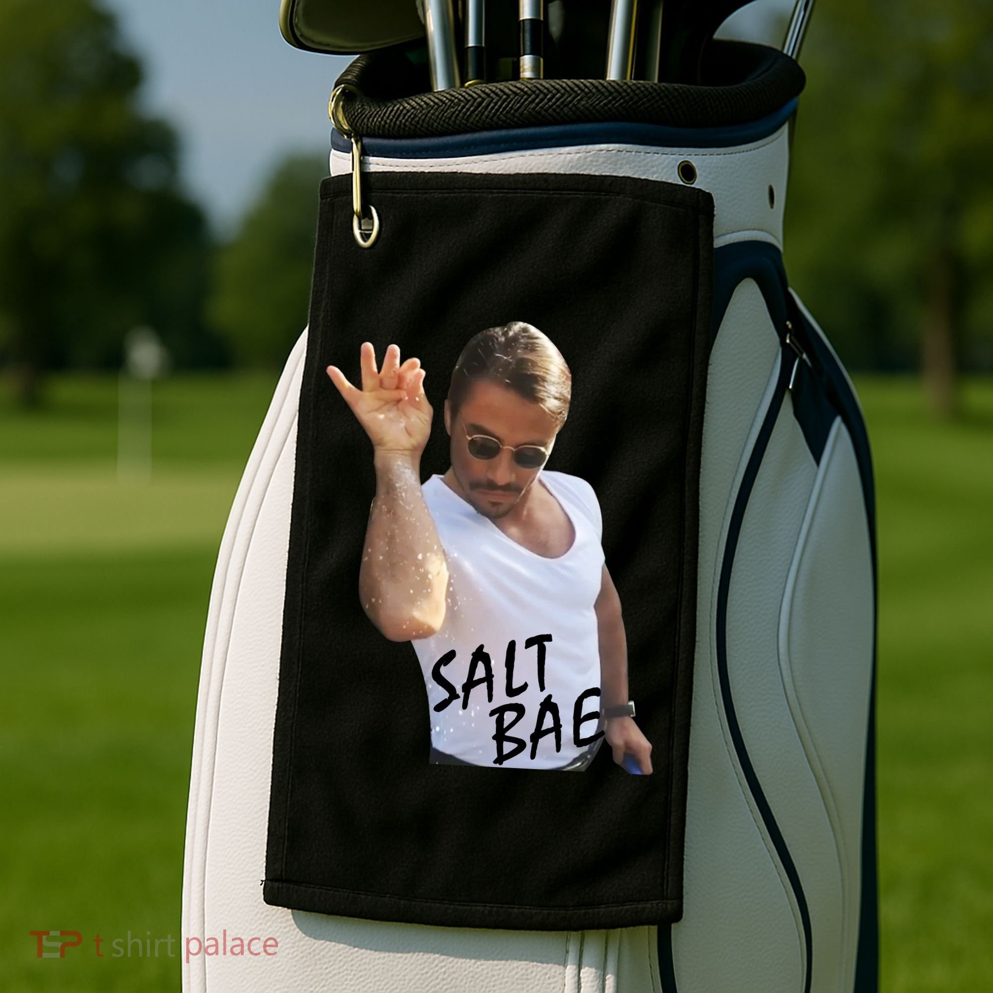 Salt Bae Funny Photo Meme Golf Towel