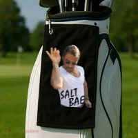 Salt Bae Funny Photo Meme Golf Towel thumb 2