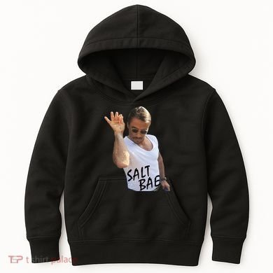 Salt Bae Funny Photo Meme Kids Hoodie