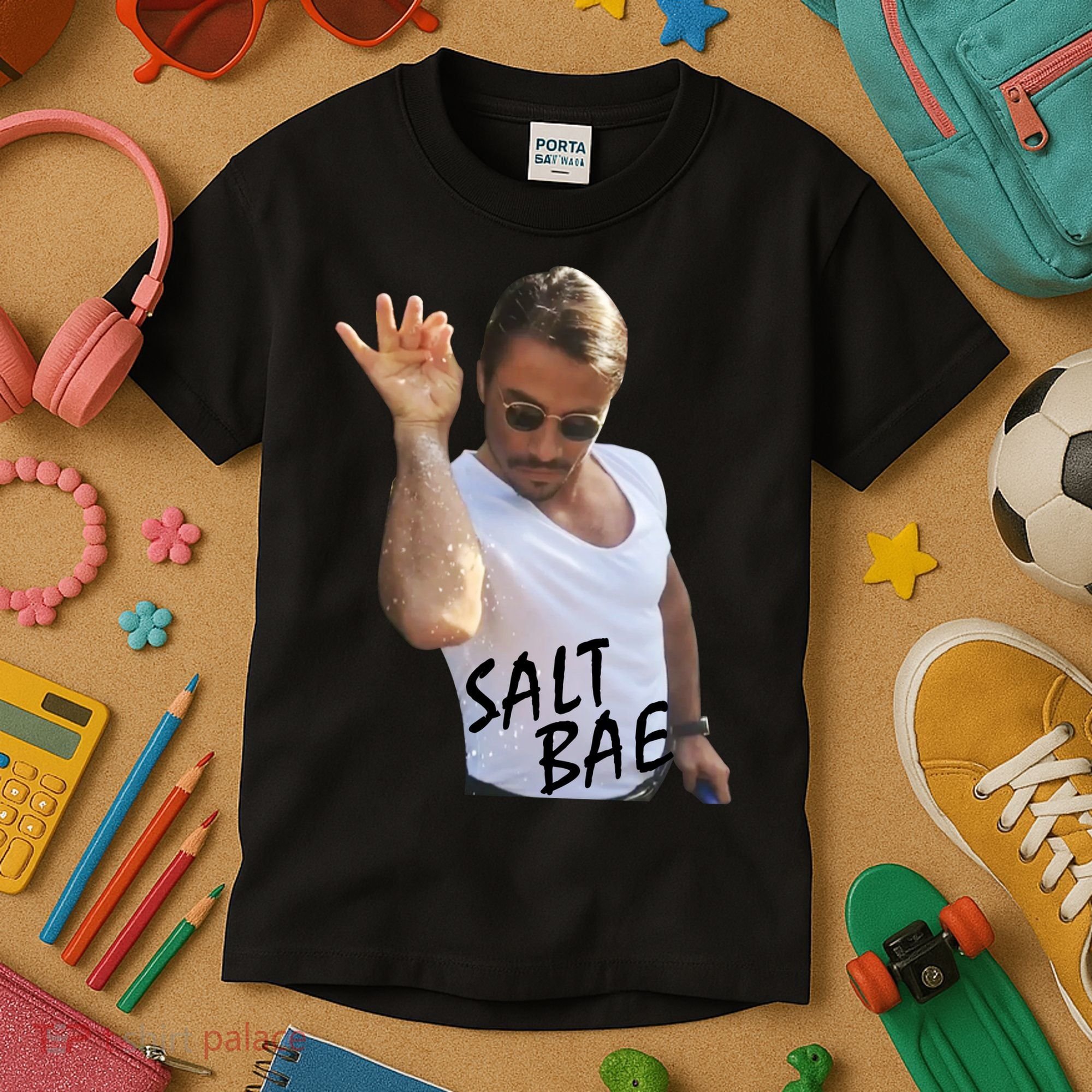 Salt Bae Funny Photo Meme Kids T-Shirt