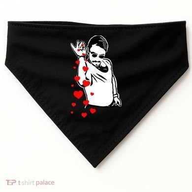 Salt Bae Valentines Day USA-Made Doggie Bandana