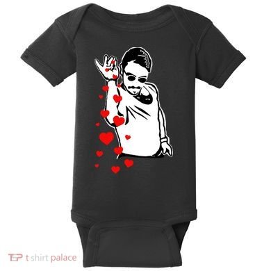 Salt Bae Valentines Day Baby Bodysuit