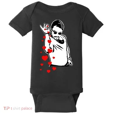 Salt Bae Valentines Day Baby Bodysuit