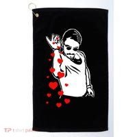 Salt Bae Valentines Day Golf Towel thumb 0