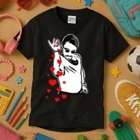 Salt Bae Valentines Day Kids T-Shirt thumb 3