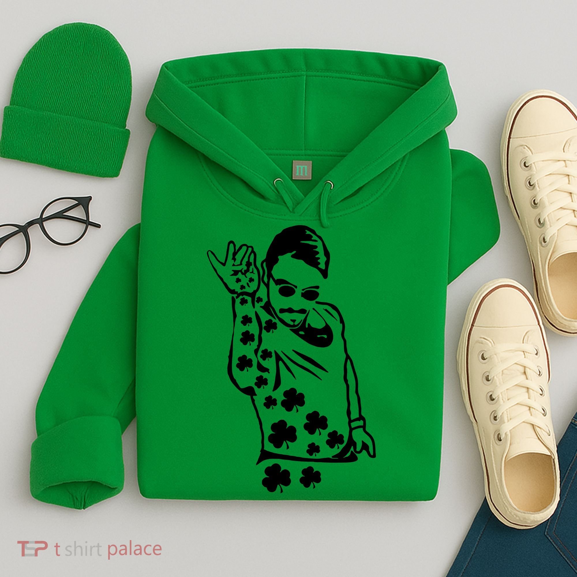 Salt Bay Guy Irish Clovers Funny Meme St. Patrick's Day Hoodie