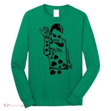 Salt Bay Guy Irish Clovers Funny Meme St. Patrick's Day Long Sleeve Shirt