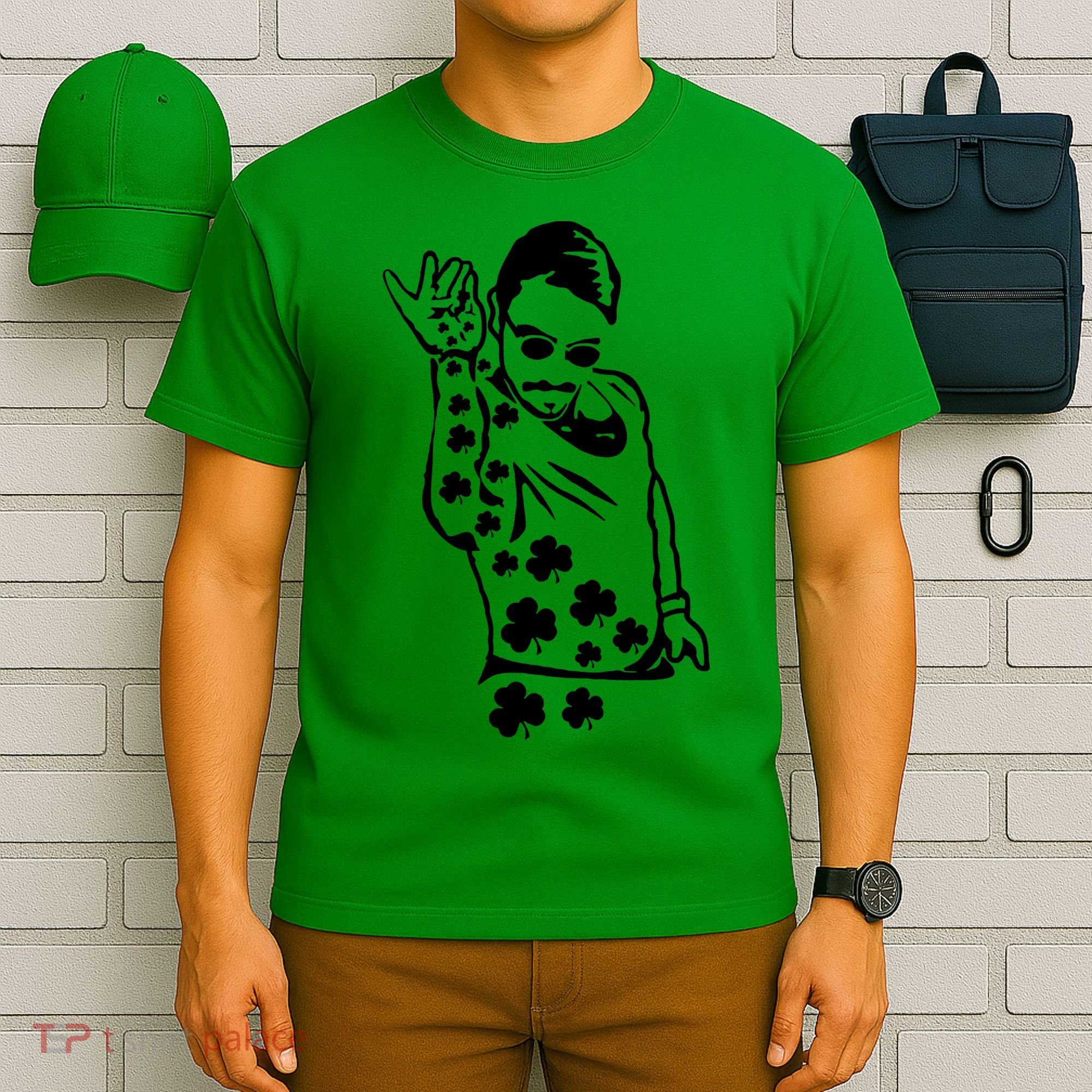 Salt Bay Guy Irish Clovers Funny Meme St. Patrick's Day T-Shirt