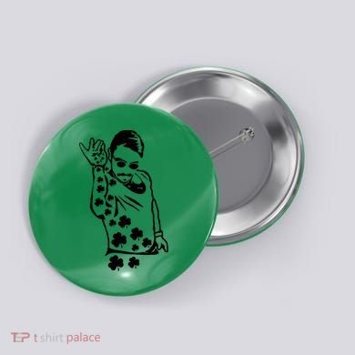 Salt Bay Guy Irish Clovers Funny Meme St. Patrick's Day Button