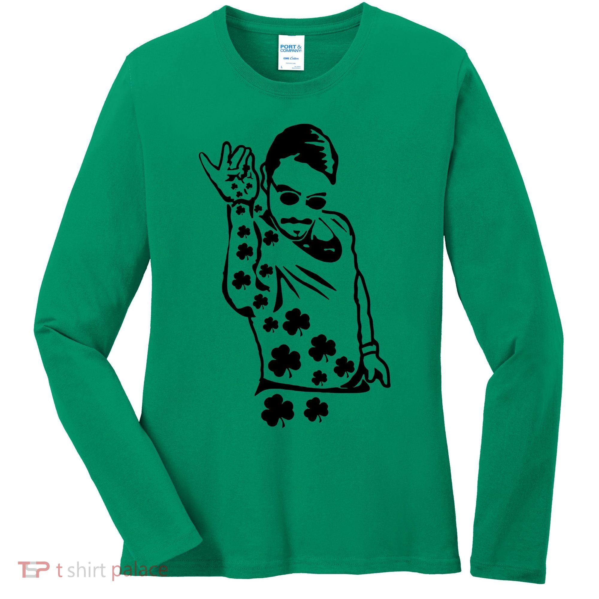 Salt Bay Guy Irish Clovers Funny Meme St. Patrick's Day Women's Long Sleeve Shirt