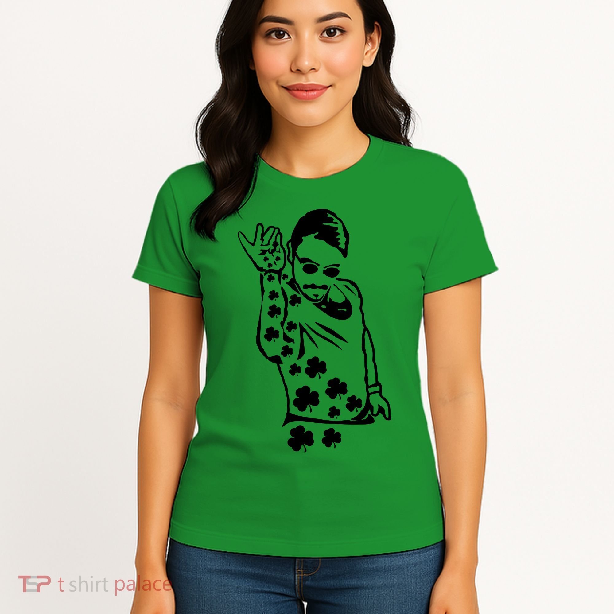 Salt Bay Guy Irish Clovers Funny Meme St. Patrick's Day Women's T-Shirt