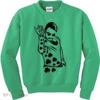 Salt Bay Guy Irish Clovers Funny Meme St. Patrick's Day Kids Sweatshirt thumb 0