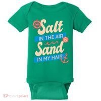 Salt In The Air And Sand In My Hair Baby Bodysuit thumb 0