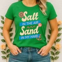 Salt In The Air And Sand In My Hair Women's T-Shirt thumb 2