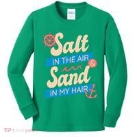 Salt In The Air And Sand In My Hair Kids Long Sleeve Shirt thumb 0