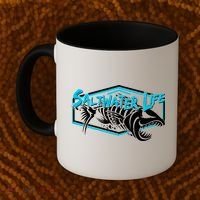 Saltwater Life Fish Skeleton Logo Coffee Mug thumb 2