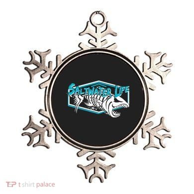Saltwater Life Fish Skeleton Logo Ornament