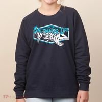 Saltwater Life Fish Skeleton Logo Women's Sweatshirt thumb 0