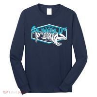 Saltwater Life Fish Skeleton Logo Long Sleeve Shirt thumb 0
