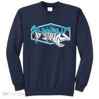 Saltwater Life Fish Skeleton Logo Sweatshirt thumb 0