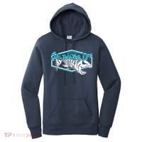 Saltwater Life Fish Skeleton Logo Women's Hoodie thumb 0
