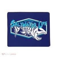 Saltwater Life Fish Skeleton Logo Mousepad thumb 0