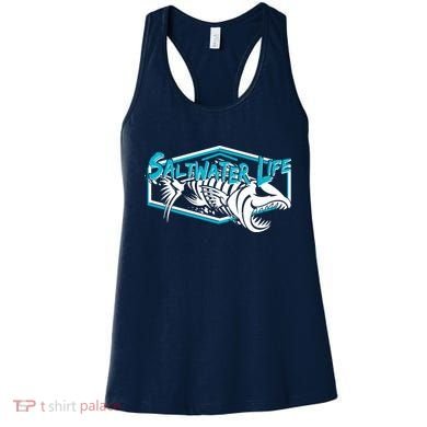 Saltwater Life Fish Skeleton Logo Women's Tank Top