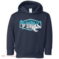 Saltwater Life Fish Skeleton Logo Toddler Hoodie thumb 0
