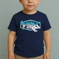 Saltwater Life Fish Skeleton Logo Toddler T-Shirt thumb 2