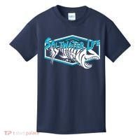 Saltwater Life Fish Skeleton Logo Kids T-Shirt thumb 0