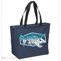 Saltwater Life Fish Skeleton Logo Tote Bag thumb 2