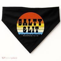 SALTY AND LIT  USA-Made Doggie Bandana thumb 0