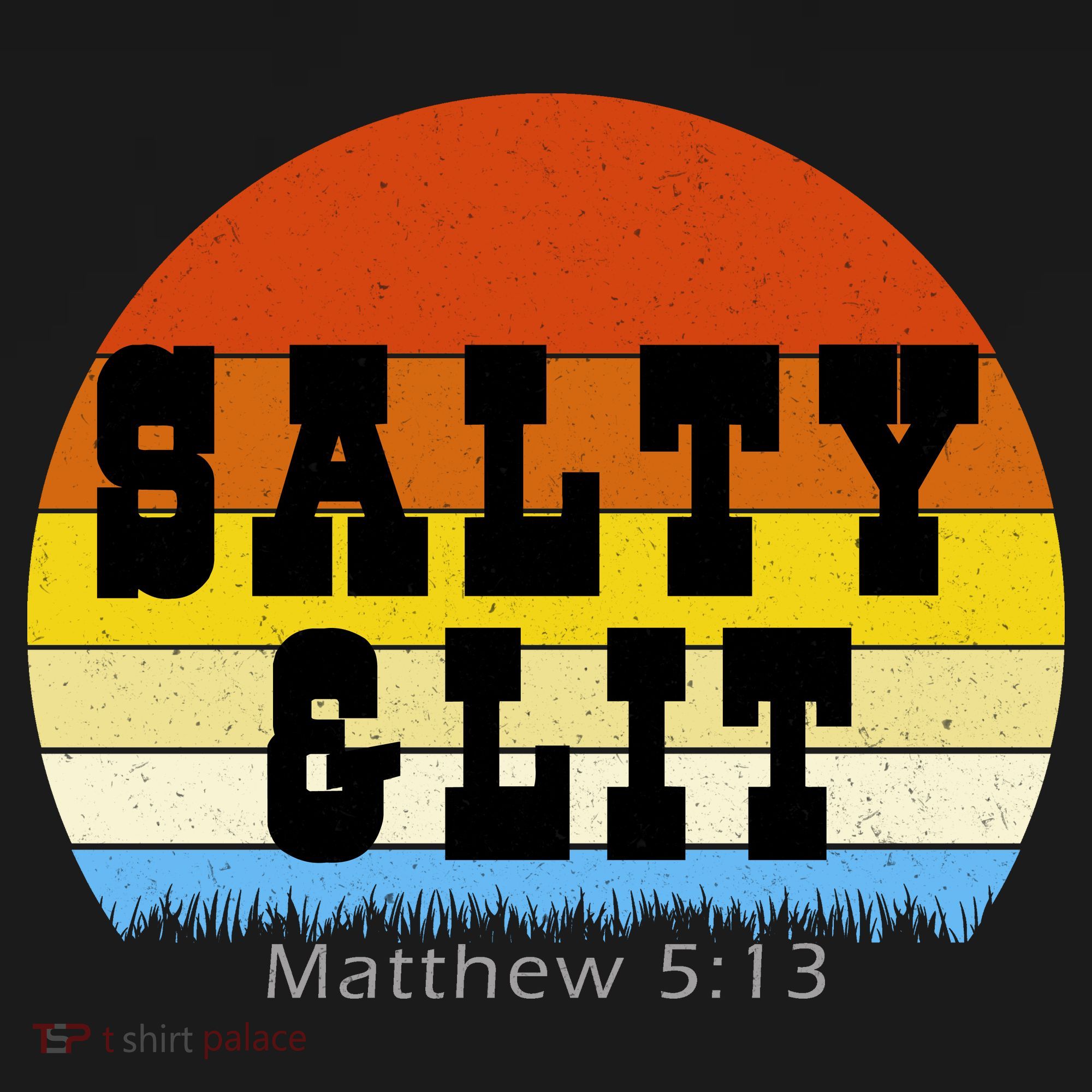 SALTY AND LIT  Button