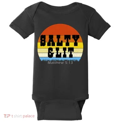 SALTY AND LIT  Baby Bodysuit