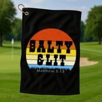 SALTY AND LIT  Golf Towel thumb 1