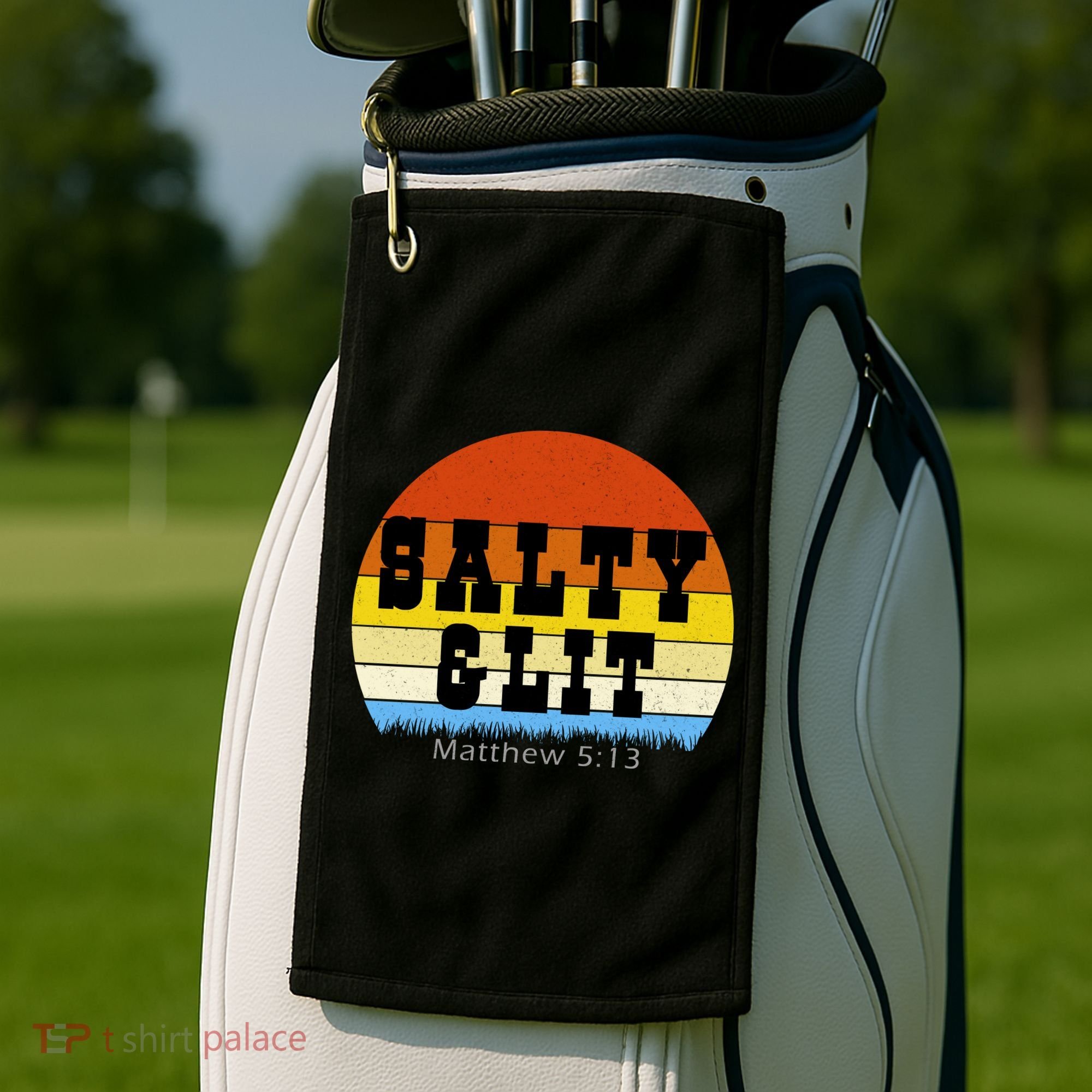 SALTY AND LIT  Golf Towel