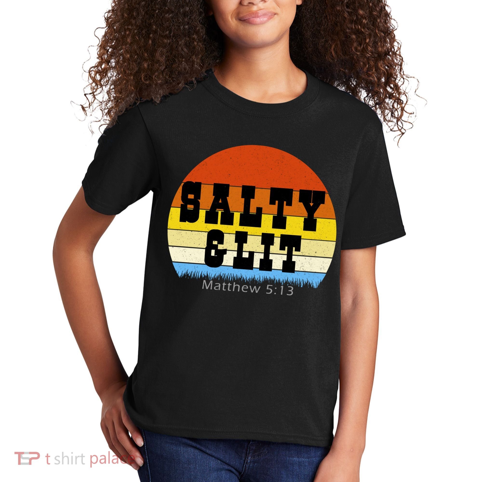 SALTY AND LIT  Kids T-Shirt