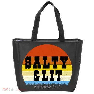 SALTY AND LIT  Tote Bag