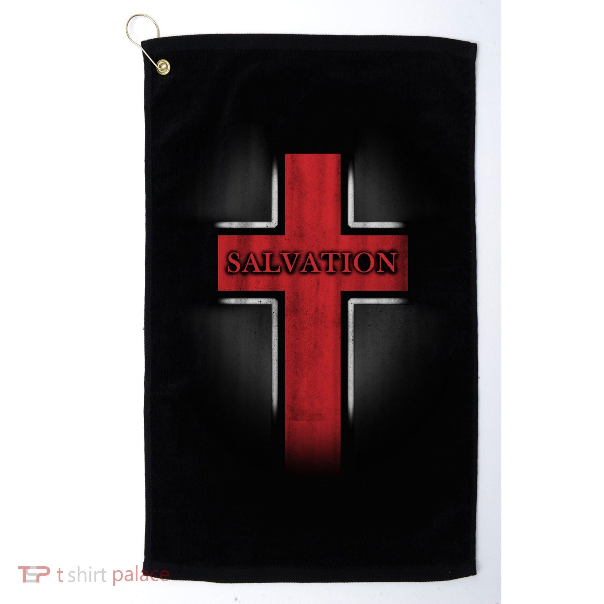 Salvation Christian Cross Golf Towel