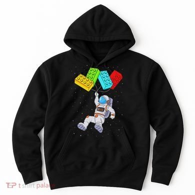 Space Astronaut Master Builder Building Blocks Hoodie