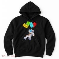 Space Astronaut Master Builder Building Blocks Hoodie thumb 0