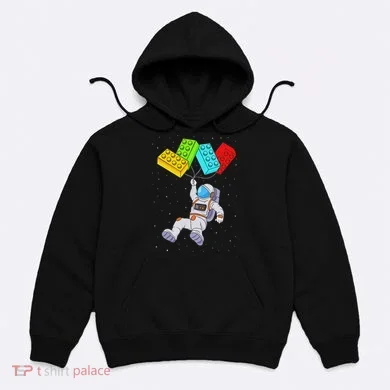 Space Astronaut Master Builder Building Blocks Hoodie