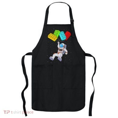 Space Astronaut Master Builder Building Blocks Apron