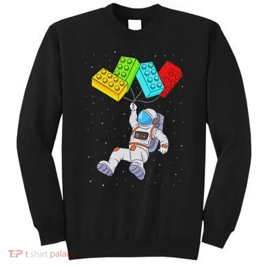 Space Astronaut Master Builder Building Blocks Sweatshirt