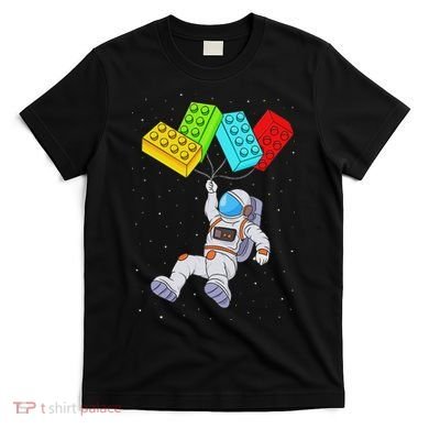 Space Astronaut Master Builder Building Blocks T-Shirt