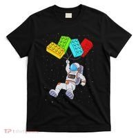 Space Astronaut Master Builder Building Blocks T-Shirt thumb 0