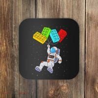Space Astronaut Master Builder Building Blocks Coaster thumb 0