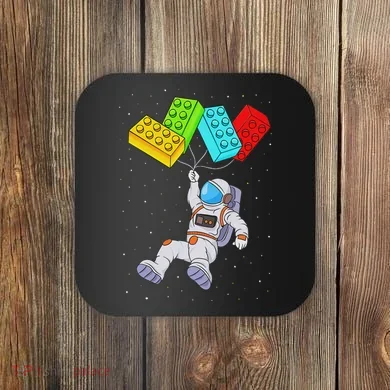 Space Astronaut Master Builder Building Blocks Coaster