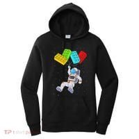 Space Astronaut Master Builder Building Blocks Women's Hoodie thumb 0